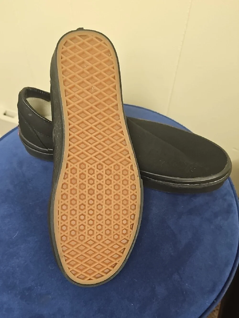 Vans Black Canvas Slip-On Men's Loafers